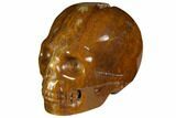 Realistic, Polished Brown Jasper Skull #116842-1